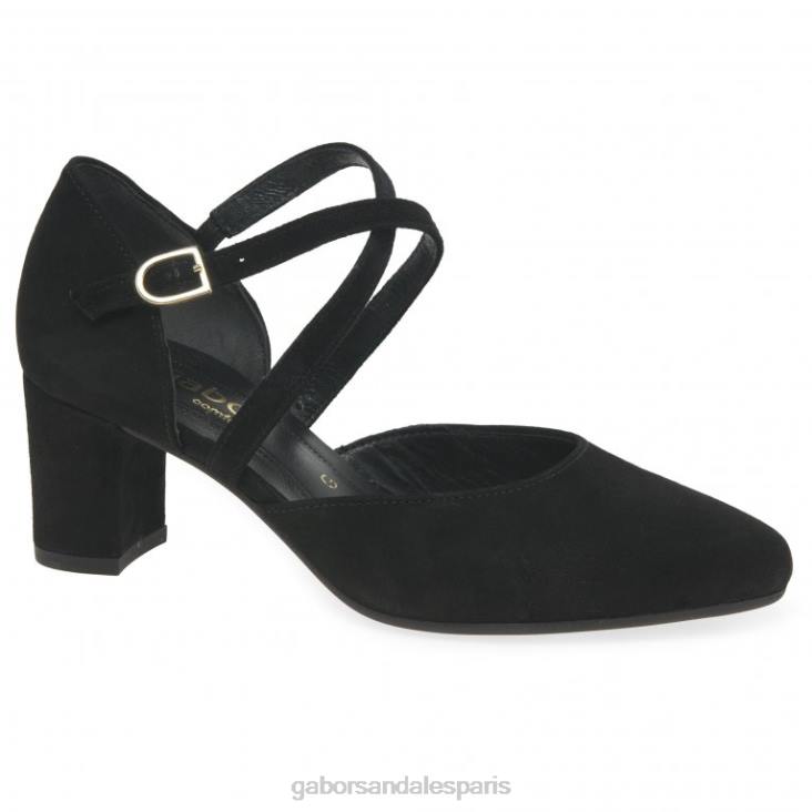 femmes Gabor Suède noir chaussures alexis chaussure 4LHL69