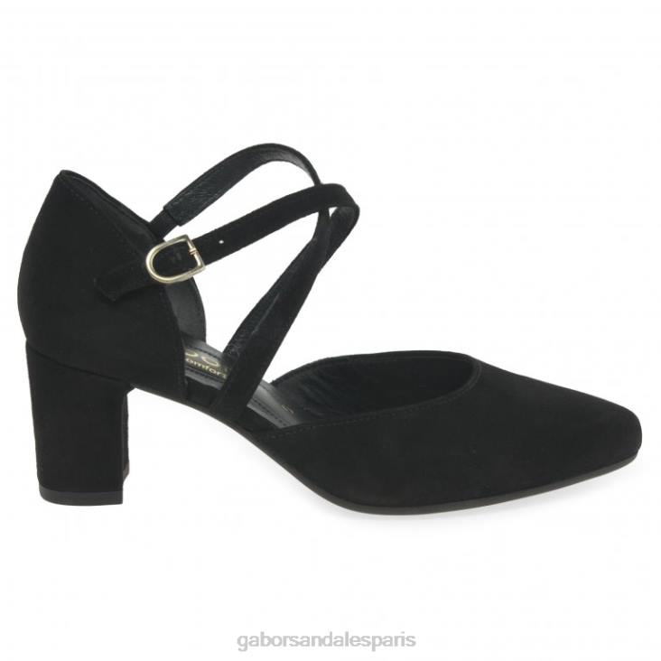 femmes Gabor Suède noir chaussures alexis chaussure 4LHL69