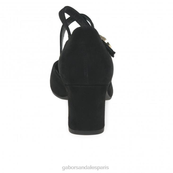 femmes Gabor Suède noir chaussures alexis chaussure 4LHL69