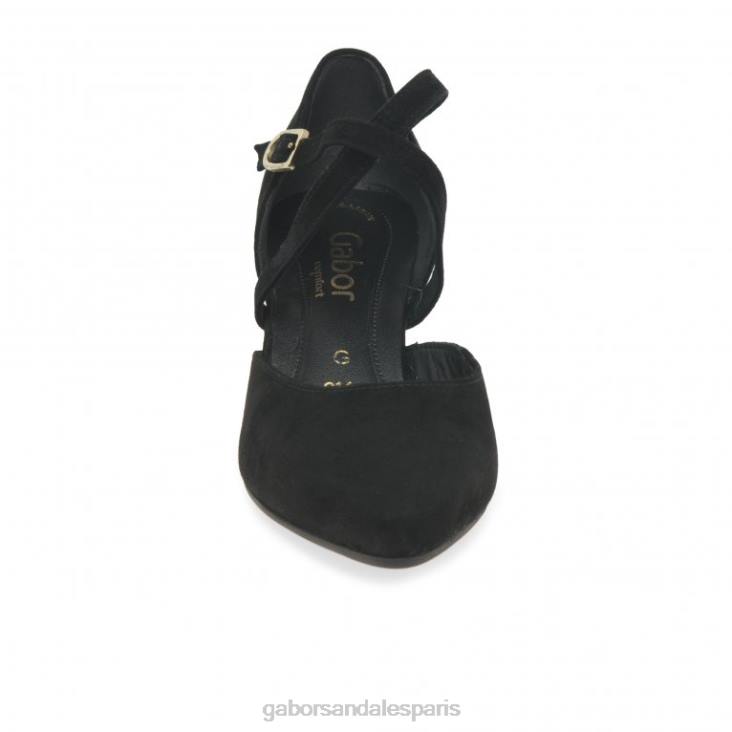 femmes Gabor Suède noir chaussures alexis chaussure 4LHL69