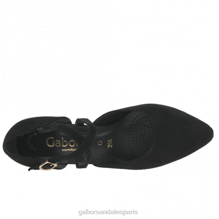 femmes Gabor Suède noir chaussures alexis chaussure 4LHL69