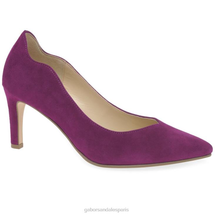 femmes Gabor Suède noir escarpins de degré chaussure 4LHL75