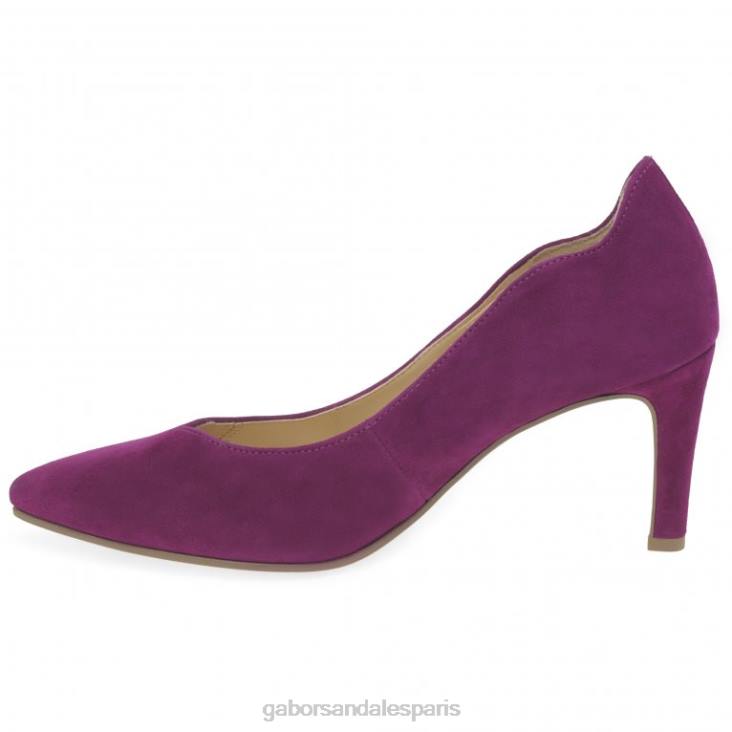 femmes Gabor Suède noir escarpins de degré chaussure 4LHL75