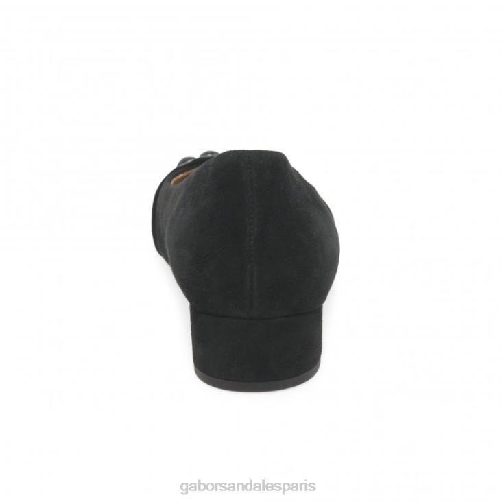 femmes Gabor Suède noir escarpins diablo chaussure 4LHL318