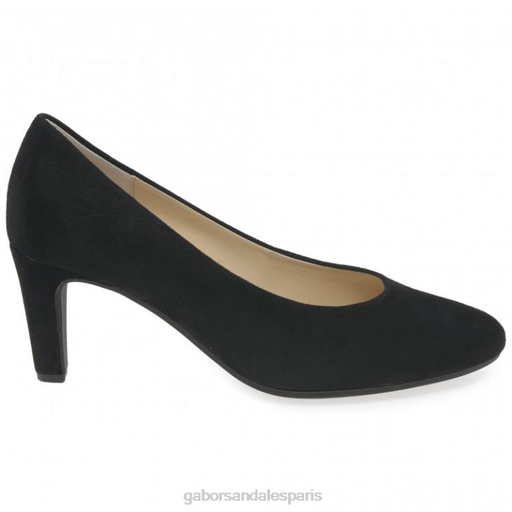 femmes Gabor Suède noir escarpins edina chaussure 4LHL38