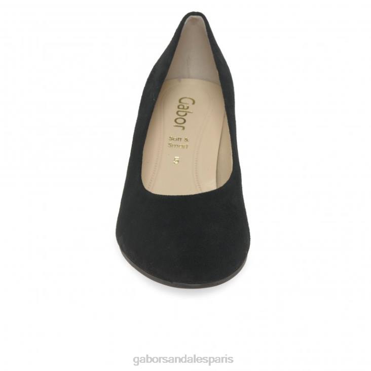 femmes Gabor Suède noir escarpins edina chaussure 4LHL38
