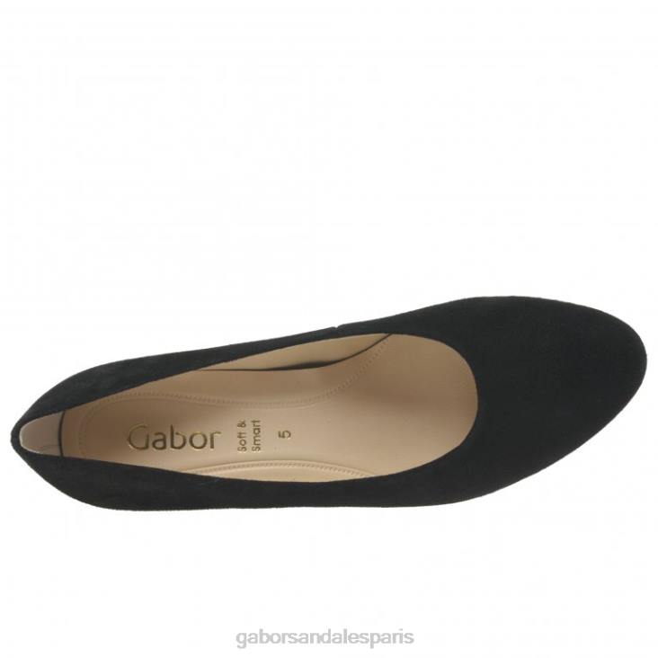 femmes Gabor Suède noir escarpins edina chaussure 4LHL38