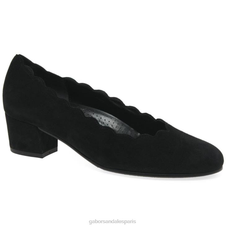 femmes Gabor Suède noir escarpins gigi chaussure 4LHL45