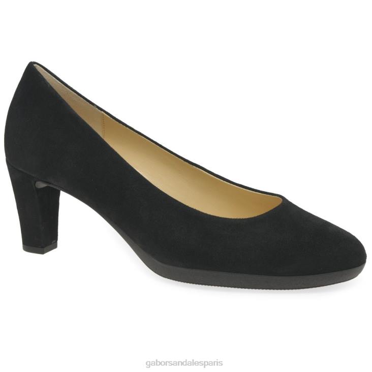 femmes Gabor Suède noir escarpins kasi chaussure 4LHL72