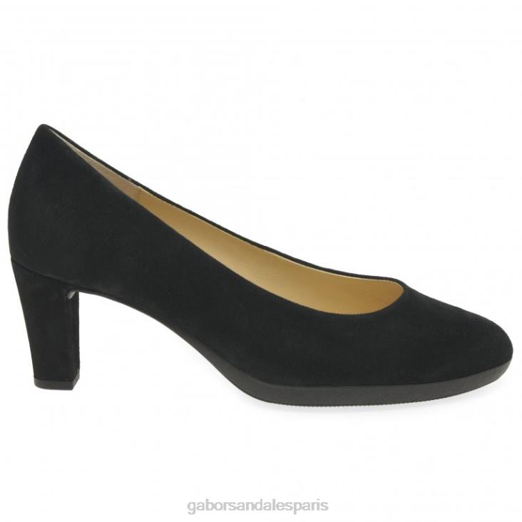femmes Gabor Suède noir escarpins kasi chaussure 4LHL72