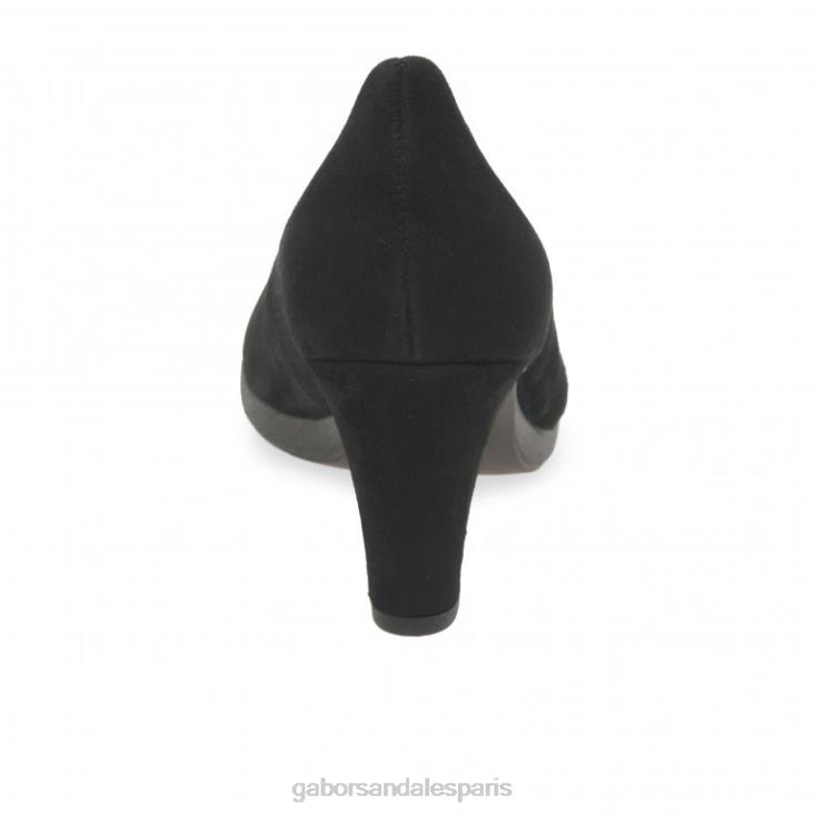 femmes Gabor Suède noir escarpins kasi chaussure 4LHL72