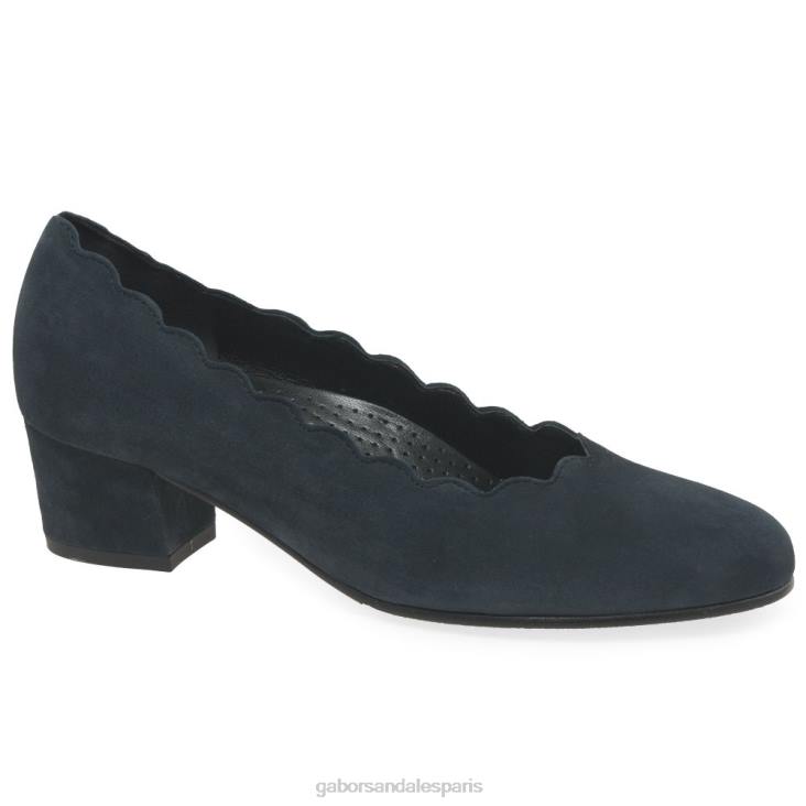 femmes Gabor daim bleu foncé escarpins gigi chaussure 4LHL44