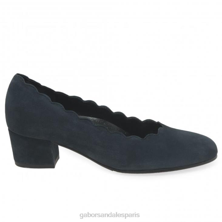 femmes Gabor daim bleu foncé escarpins gigi chaussure 4LHL44