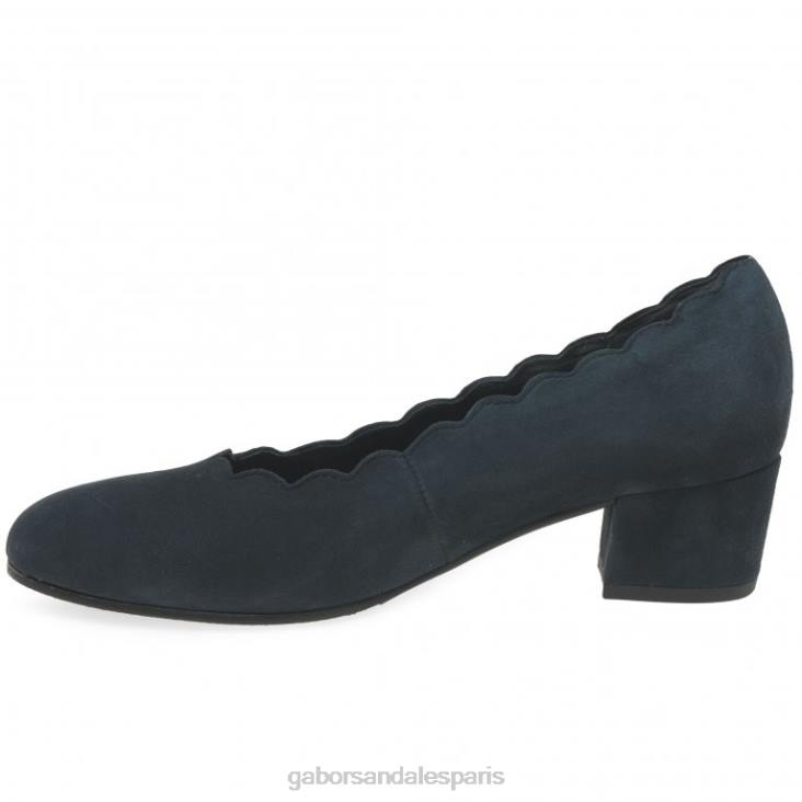 femmes Gabor daim bleu foncé escarpins gigi chaussure 4LHL44