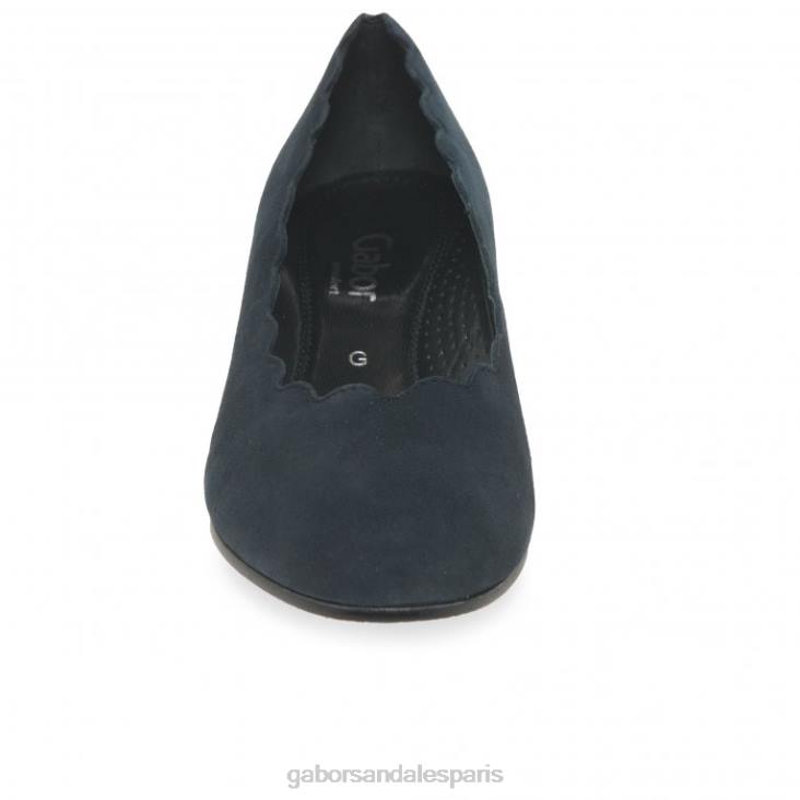 femmes Gabor daim bleu foncé escarpins gigi chaussure 4LHL44