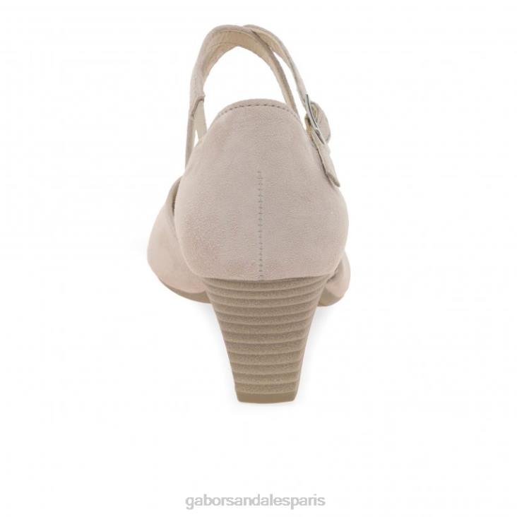 femmes Gabor daim rose antique SS22 Callow - escarpins modernes à brides croisées chaussure 4LHL28