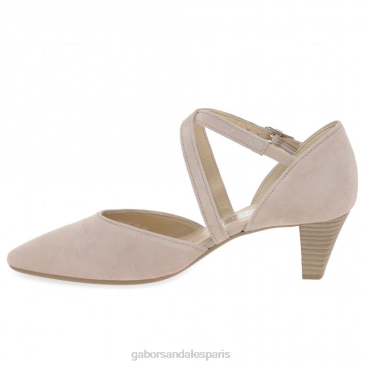 femmes Gabor daim rose antique SS22 Callow - escarpins modernes à brides croisées chaussure 4LHL28