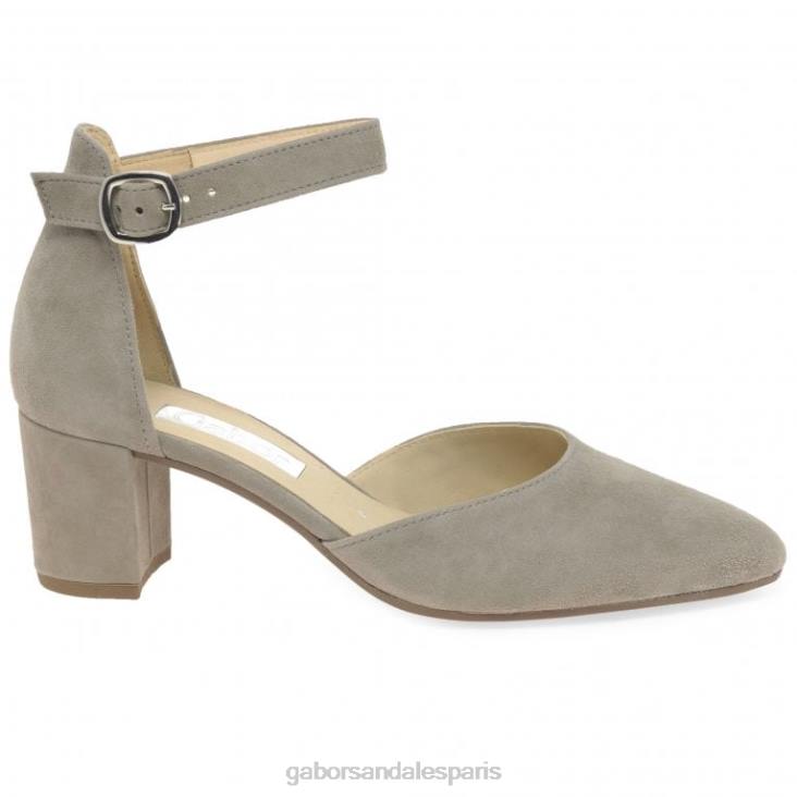 femmes Gabor daim visone chaussures de gala ouvertes chaussure 4LHL41