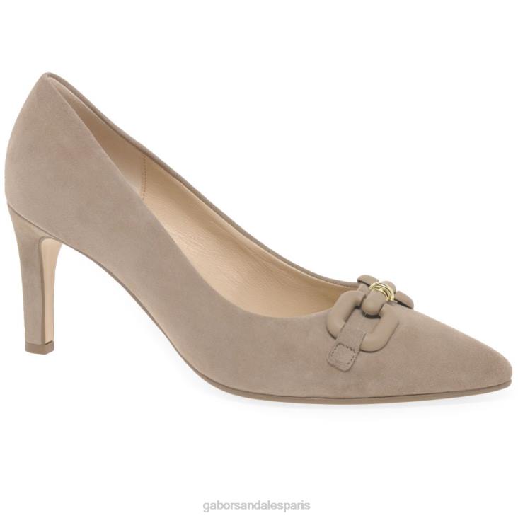 femmes Gabor lapin en daim escarpins journal chaussure 4LHL65