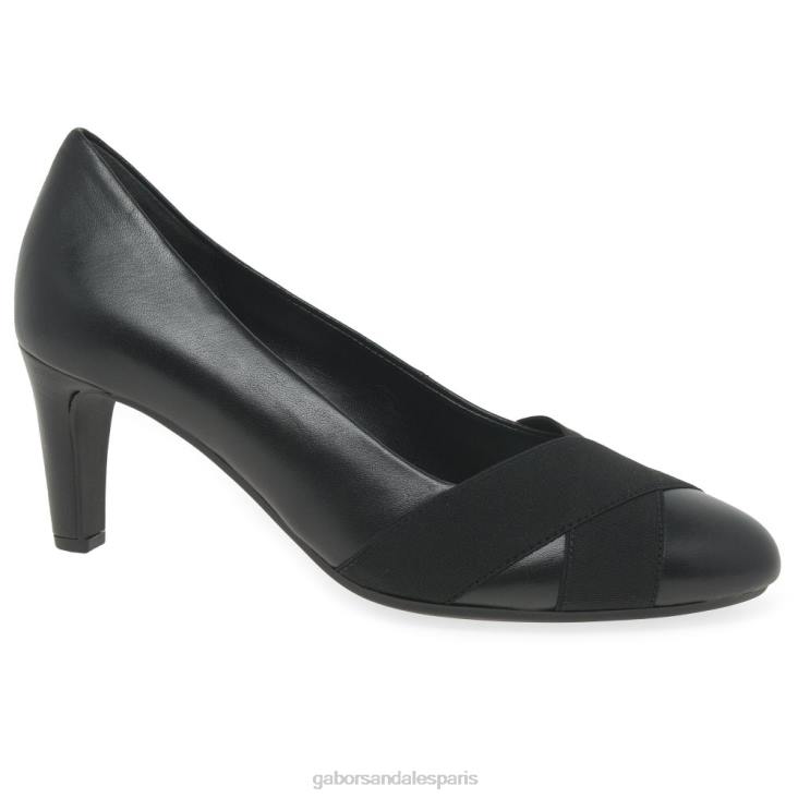 femmes Gabor noir escarpins de l'ambassade chaussure 4LHL70