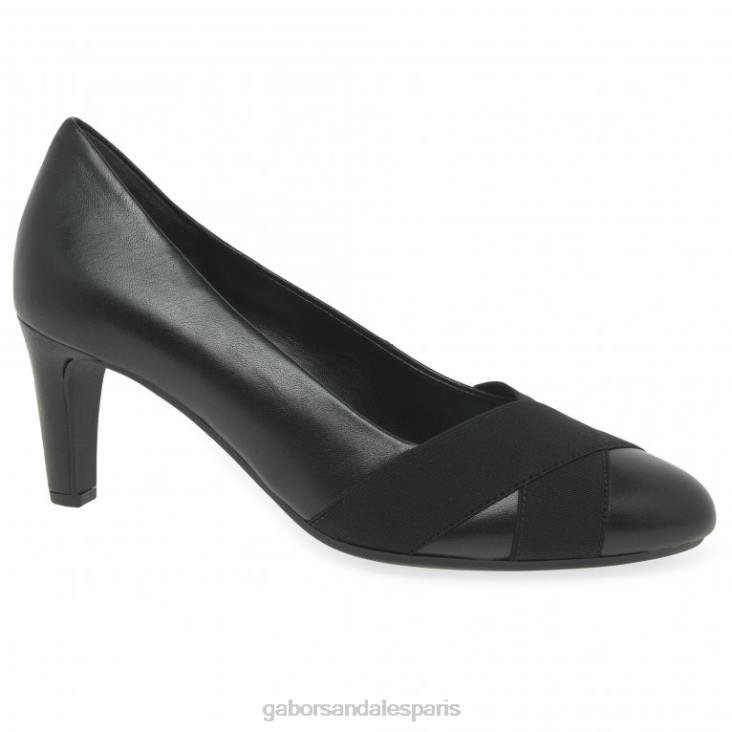 femmes Gabor noir escarpins de l'ambassade chaussure 4LHL70