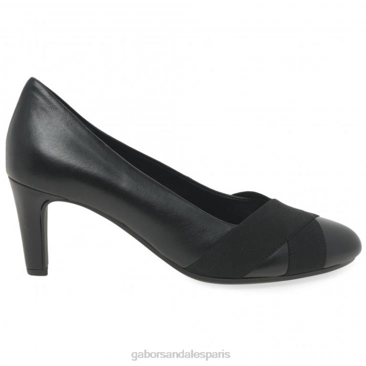 femmes Gabor noir escarpins de l'ambassade chaussure 4LHL70