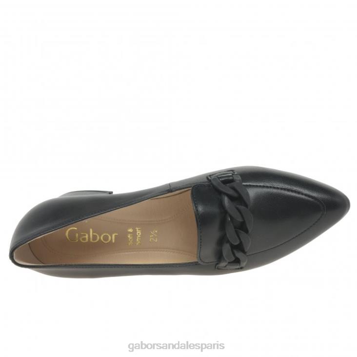 femmes Gabor noir escarpins hoolie chaussure 4LHL68