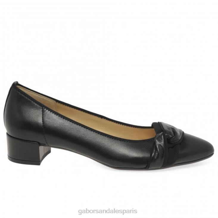 femmes Gabor noir escarpins prince chaussure 4LHL73