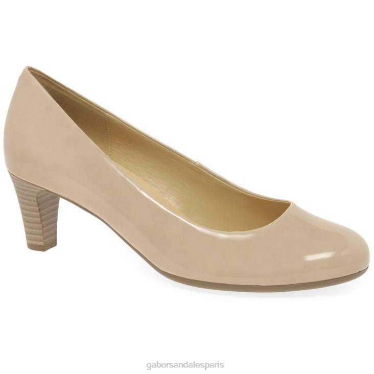 femmes Gabor sable brevet hi tec escarpins nesta ii chaussure 4LHL49