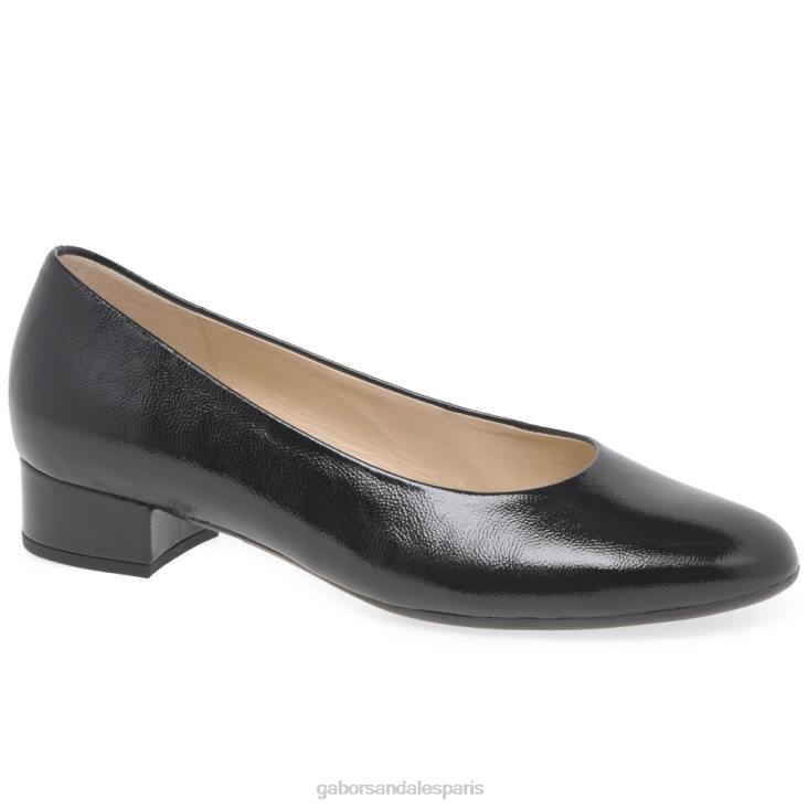 femmes Gabor vernis noir 2 développer des escarpins chaussure 4LHL64