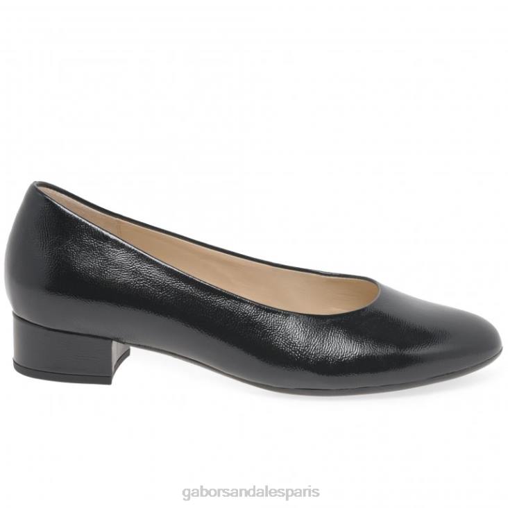 femmes Gabor vernis noir 2 développer des escarpins chaussure 4LHL64
