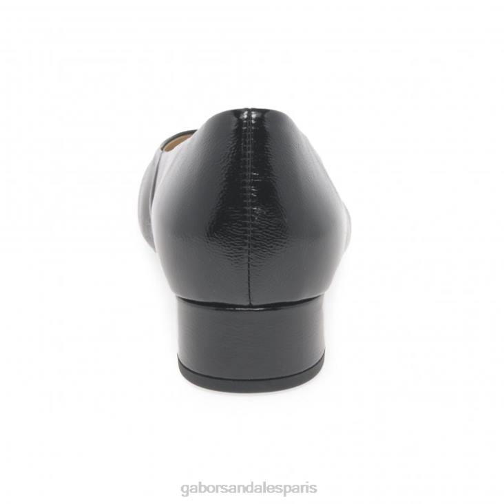 femmes Gabor vernis noir 2 développer des escarpins chaussure 4LHL64
