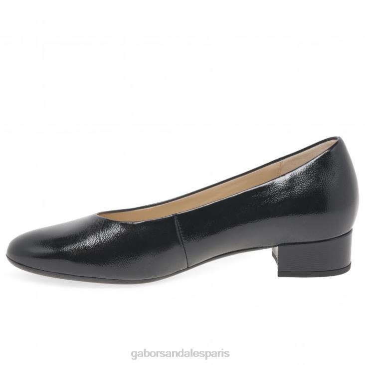 femmes Gabor vernis noir 2 développer des escarpins chaussure 4LHL64