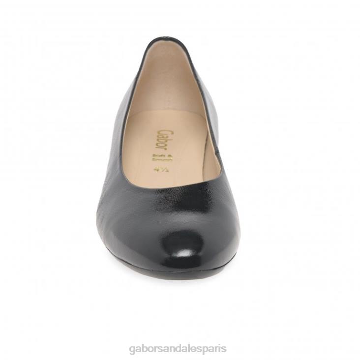 femmes Gabor vernis noir 2 développer des escarpins chaussure 4LHL64