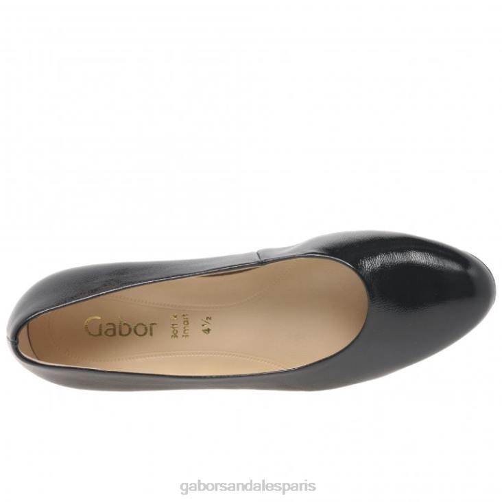 femmes Gabor vernis noir 2 développer des escarpins chaussure 4LHL64