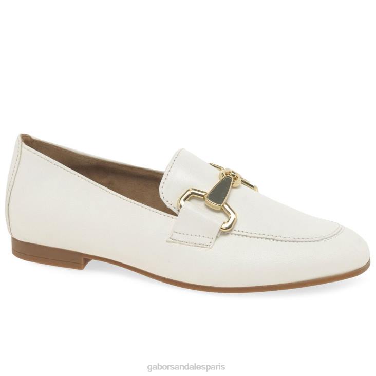 femmes Gabor café au lait d'or mocassins jangle chaussure 4LHL84