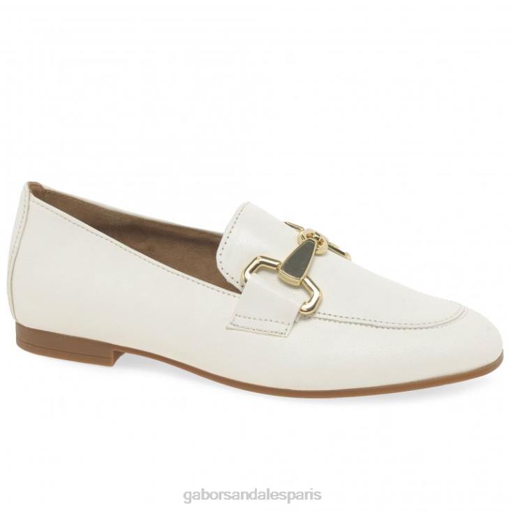 femmes Gabor café au lait d'or mocassins jangle chaussure 4LHL84
