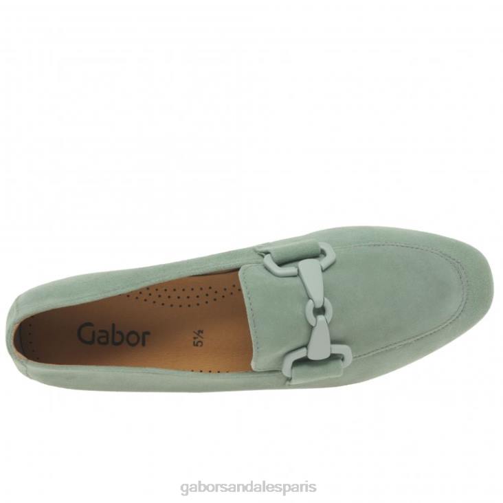 femmes Gabor daim menta mocassins jangle chaussure 4LHL87