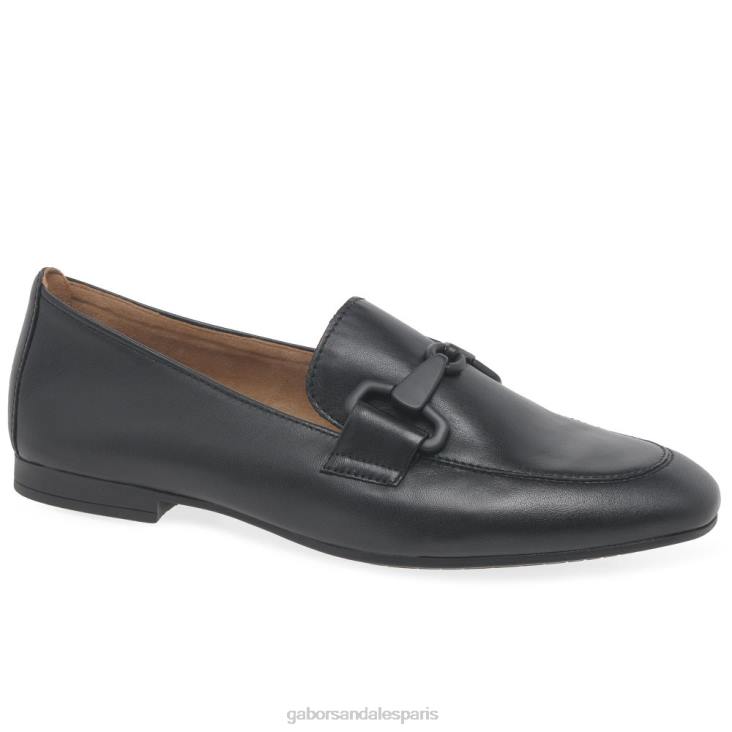femmes Gabor noir mocassins jangle chaussure 4LHL85