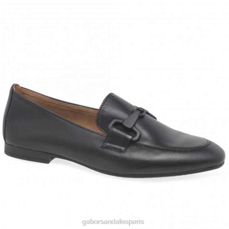 femmes Gabor noir mocassins jangle chaussure 4LHL85