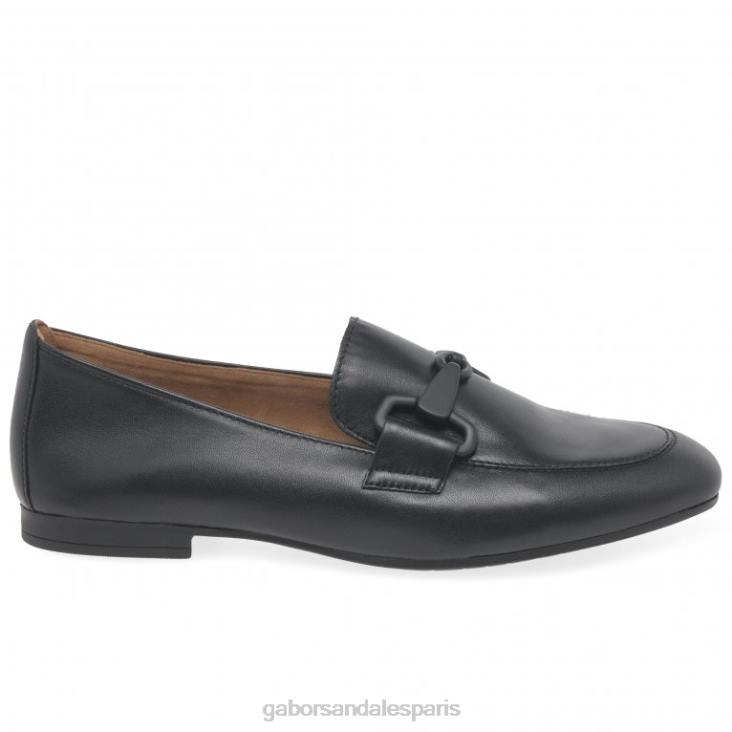 femmes Gabor noir mocassins jangle chaussure 4LHL85