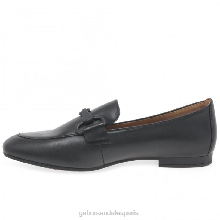 femmes Gabor noir mocassins jangle chaussure 4LHL85