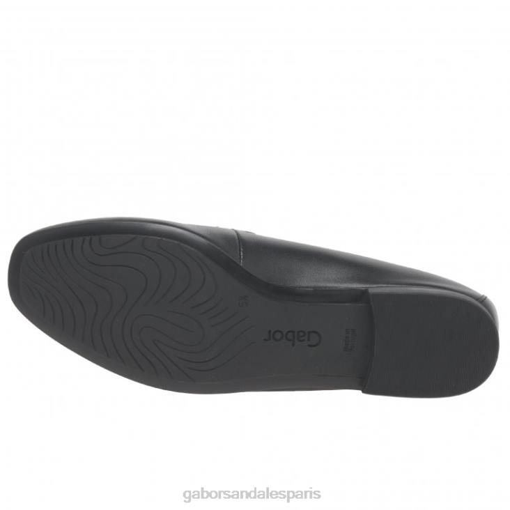 femmes Gabor noir mocassins jangle chaussure 4LHL85