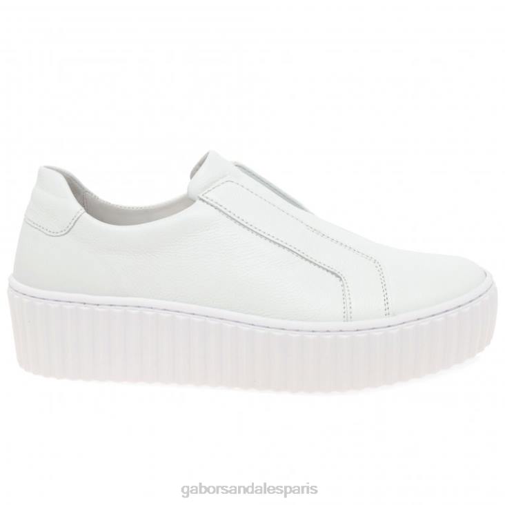 femmes Gabor blanc baskets Debra chaussure 4LHL148