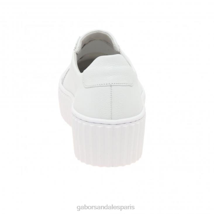 femmes Gabor blanc baskets Debra chaussure 4LHL148