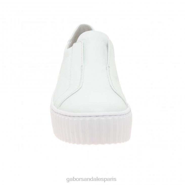 femmes Gabor blanc baskets Debra chaussure 4LHL148