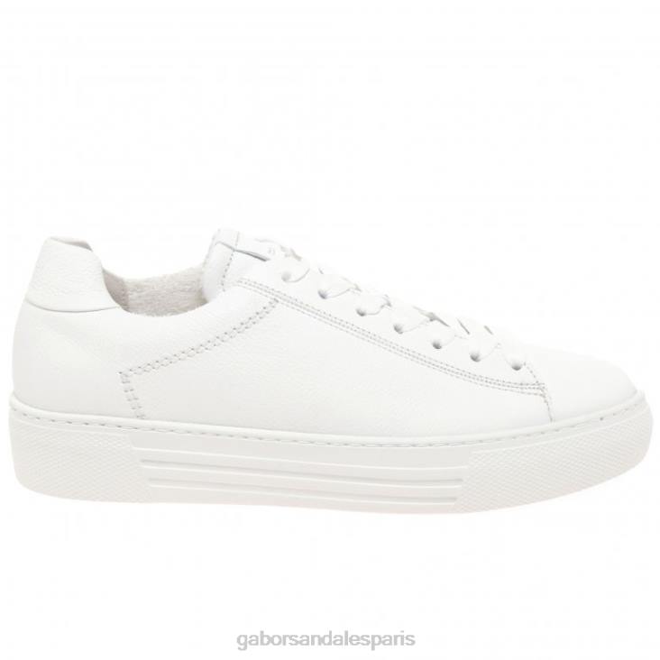 femmes Gabor blanc baskets camrose chaussure 4LHL139
