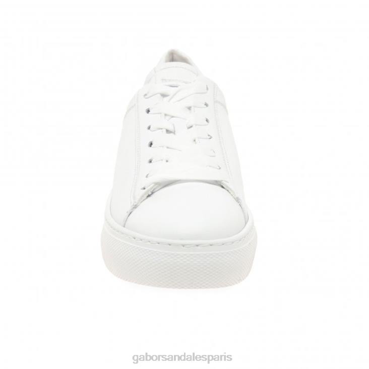 femmes Gabor blanc baskets camrose chaussure 4LHL139