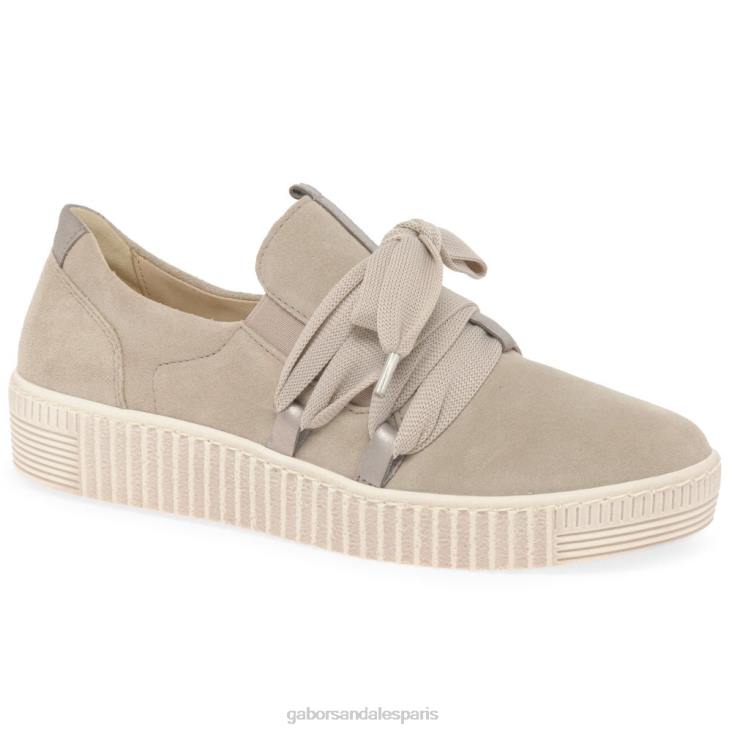 femmes Gabor daim de soie/muschel baskets casual valse chaussure 4LHL126