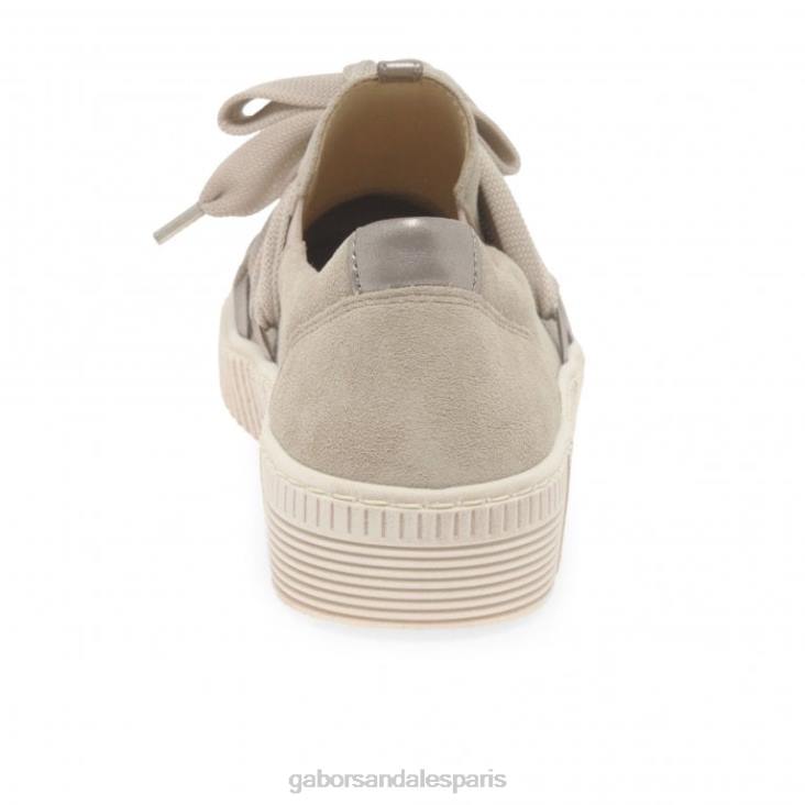 femmes Gabor daim de soie/muschel baskets casual valse chaussure 4LHL126